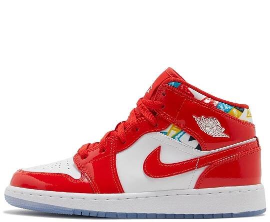 Air Jordan 1 Mid SE "Barcelona Sweater" GS