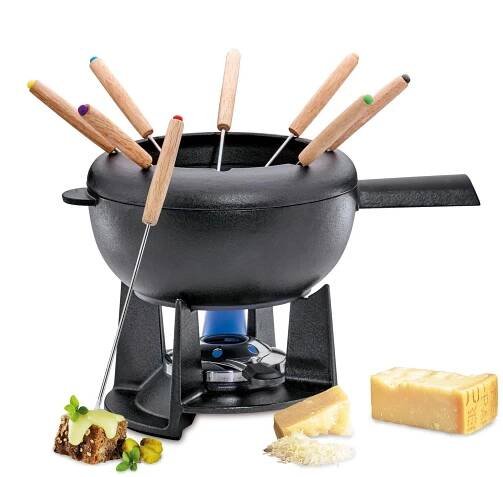 Sada na sýrové fondue pro 8 osob 2 L SPRING černá