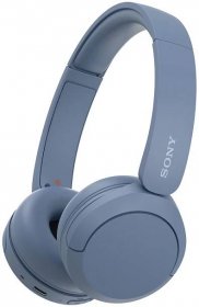 Sony WH-CH520 Sluchátka On Ear Bluetooth® stereo modrá Redukce šumu mikrofonu Indikátor nabití, headset, personalizace zvuku, regulace hlasitosti, otočná