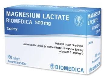 Magnesium Lactate Biomedica 500mg tbl.nob.100