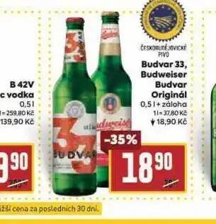 Billa Pivo budvar 33 nabídka