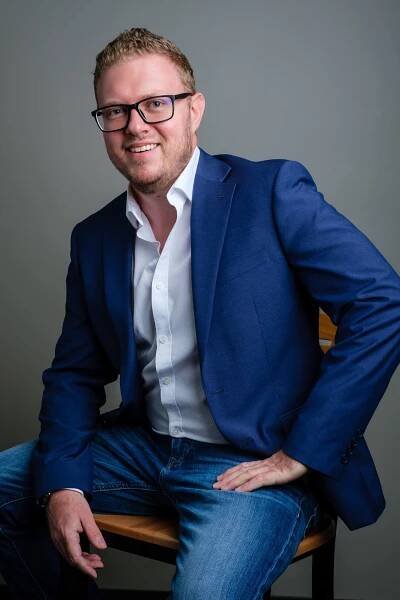 Portrait of commercial photographer Chris Watkins of Chris Watkins Photography.