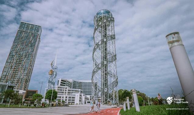ანბანის კოშკი, ბულვარი - alphabet tower, batumi