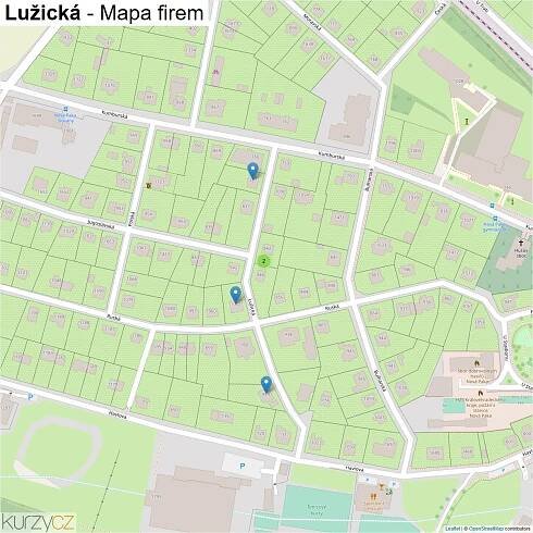 Lužická - mapy | Kurzy.cz