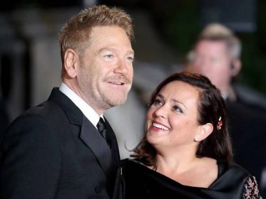 Kenneth Branagh and Lindsay Brunnock attend the 'Murder On The Orient Express' World Premiere in 2017