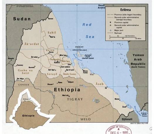 Maps of Eritrea | Collection of maps of Eritrea | Africa | Mapsland | Maps of the World