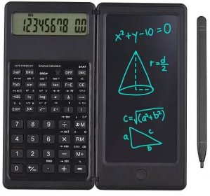 Calculator with LCD Writing Tablet Desktop Calculators 10 Digits Display with Stylus Erase Button