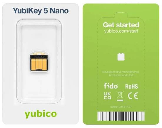 Yubico USB správce hesel černá/zlatá 5060408461457