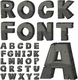 Free Font Alphabet Letters
