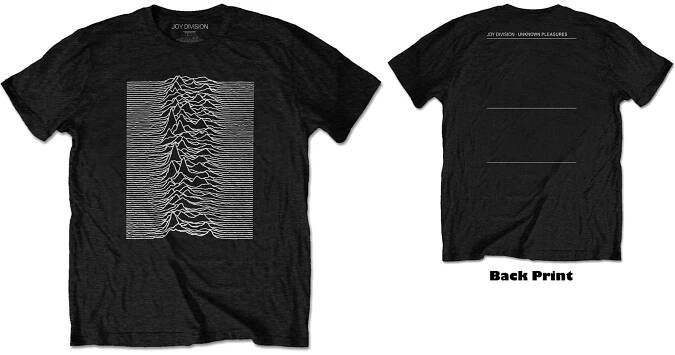 Joy Division tričko, Unknown Pleasures W/Back Print, pánské | Musicwear - Trička, mikiny
