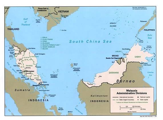 Maps of Malaysia | Collection of maps of Malaysia | Asia | Mapsland | Maps of the World