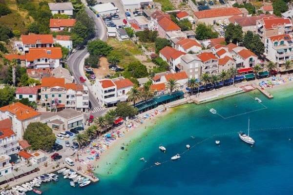 Gradac • Letecké fotky Chorvatska