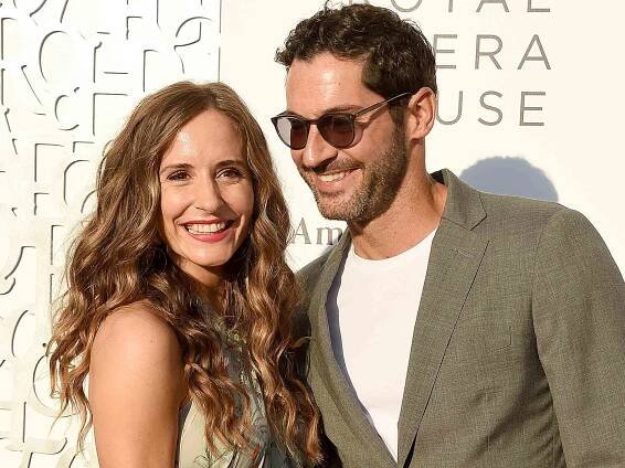 Meaghan Oppenheimer and Tom Ellis arrive at the American Friends Of Covent Garden 50th Anniversary Celebration on July 10, 2019 in Beverly Hills, California.