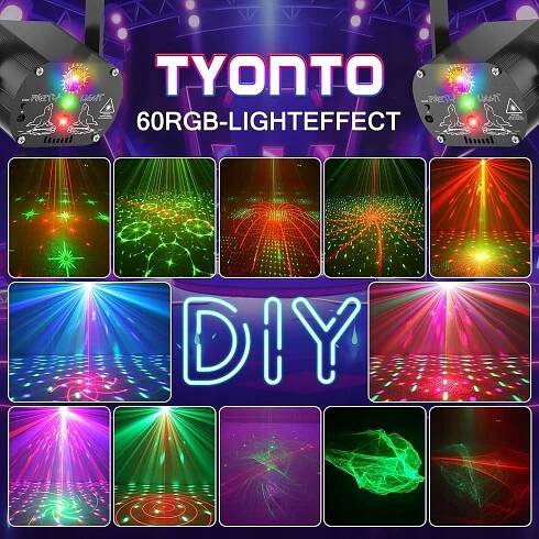 DISCO LAMPY USB DJ PARTY OSVĚTLENÍ RGB S DÁLKOVÝM OVLÁDÁNÍM Značka žádná značka