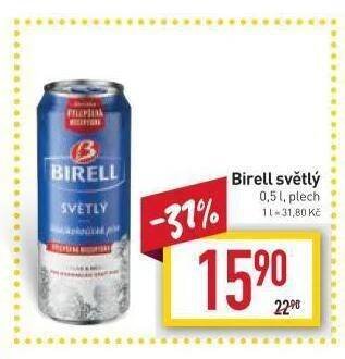 Billa Birell nealkoholické pivo nabídka