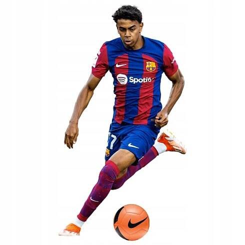 Samolepka na stěnu Lamine Yamal fotbal Fc Barcelona