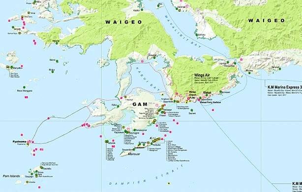 Raja Ampat Map
