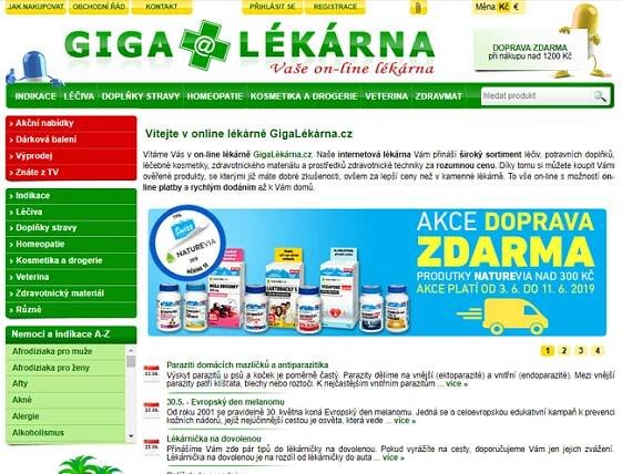 Giga lékárna eshop