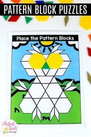 Pattern Block Puzzles- Owl