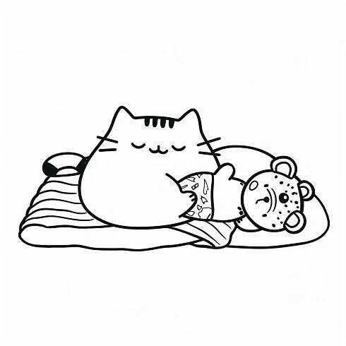 Pusheen omalovánky 14