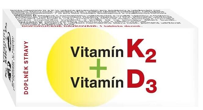 Naturvita Vitamín K2 + D3 60 tablet