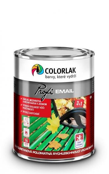 Colorlak Profi Email polomatný S2085/1999 Ral 9005 Černá 3,5 l