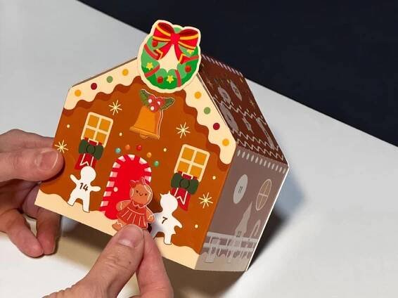 MFP Paper Adventní kalendář papírový - perníková chaloupka 1001H