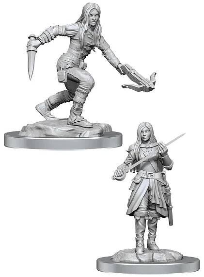 Dungeons & Dragons Nolzur's Miniatures: Half-Elf Rogue Female