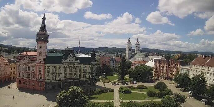 Krnov webkamera – Pohled na radnici živě