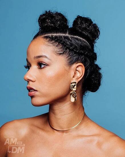 Hair by Monaé Everett for Alisha Wainwright