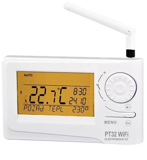 ELEKTROBOCK Termostat PT32 WiFi prostorový pro topné systémy