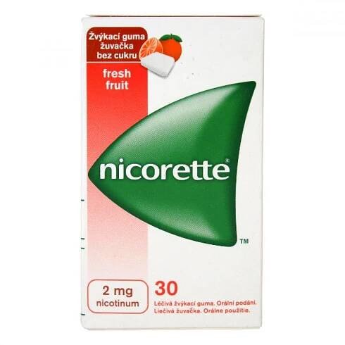 NICORETTE Freshfruit žvýkačky 2 mg 30 ks