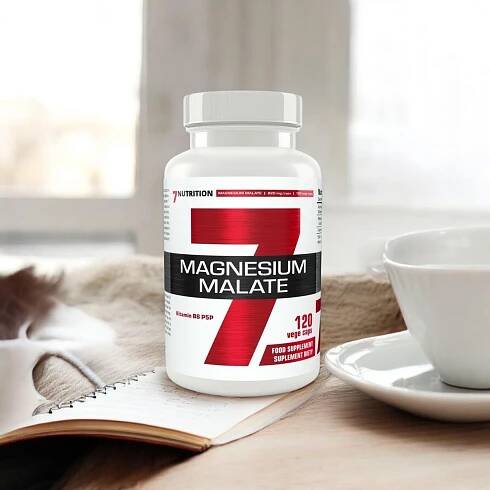 7 NUTRITION - Malát hořečnatý - 120 rostlinných kapslí.