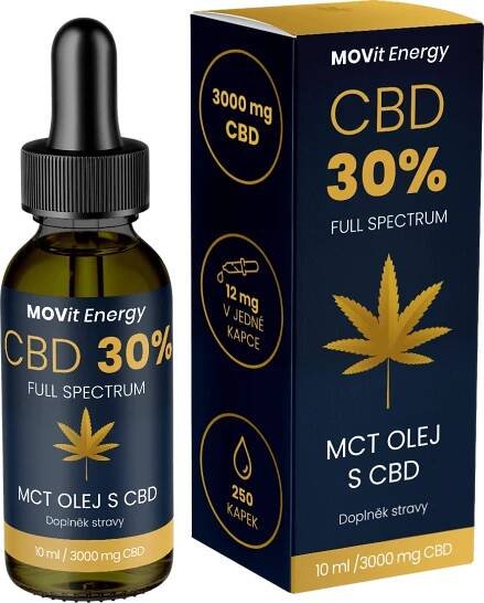 MOVit Energy CBD 30% Full Spectrum MCT olej 10 ml