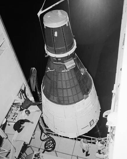 Kozmická loď Gemini 3 počas príprav na let