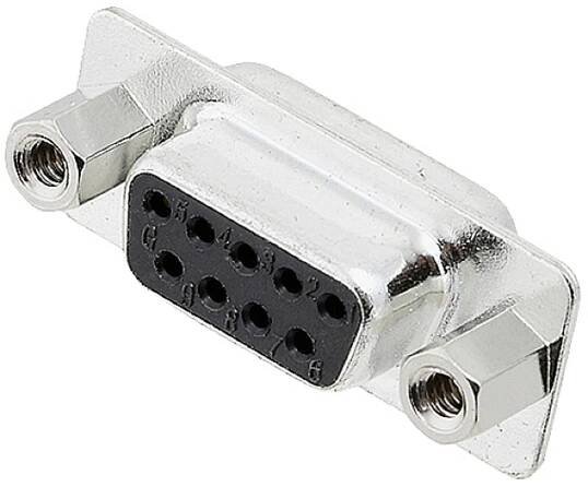 encitech DB09-SS-J 2101-0182-11 D-SUB zásuvková lišta 180 ° Pólů: 9 pájecí kalíšek 1 ks Tray