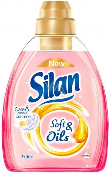 Silan Soft & Oils Care & Precious Perfume Olis Pink fabric softener concentrate 30 doses 750 ml - VMD parfumerie - drogerie
