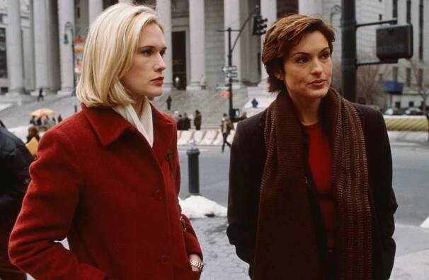 Stephanie March as A.D.A. Alexandra Cabot, Mariska Hargitay as Detective Olivia Benson