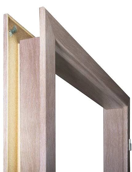 Doornite Obložková zárubeň 60 P 628 × 1983 mm; fólie; tloušťka zdi: 145-165 mm; pravá; dub bílý