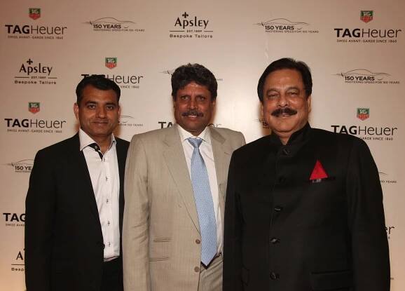 Kapil Dev Former Cricket Legend Subrata Roy Sahara Chairman of Sahara Group