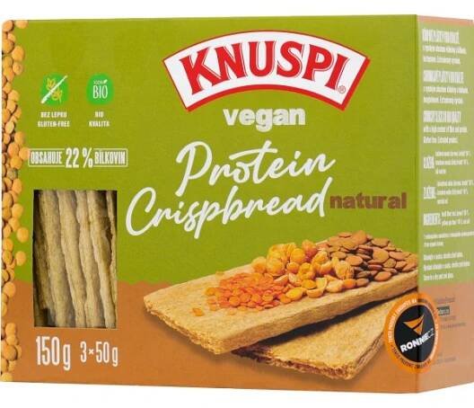 Knuspi Vegan Protein Crispbread - 150 g, dýně • Senior Hub