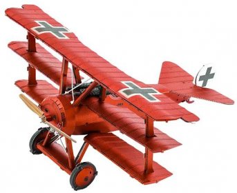 Ocelová stavebnice Tri-Wing Fokker Red Baron
