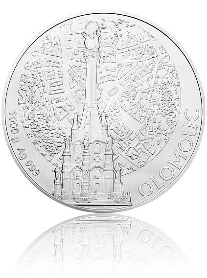 2014 - Stříbrná investiční medaile Statutární město Olomouc - 1 kg