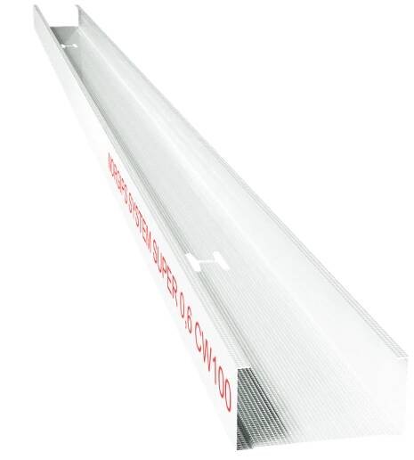 PROFIL CW 100 SUPER s tloušťkou plechu 0,6 mm - Profily SUPER s tloušťkou plechu 0,6 mm (C3) - Profily pro sádrokartonové