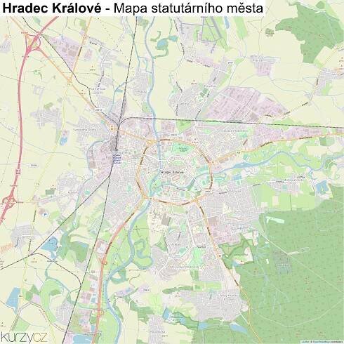 Hradec Králové - mapy | Kurzy.cz