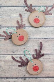 Crafts, Diy Christmas Ornaments Easy, Christmas Ornament Crafts, Christmas Wood, Homemade Christmas Ornaments Diy