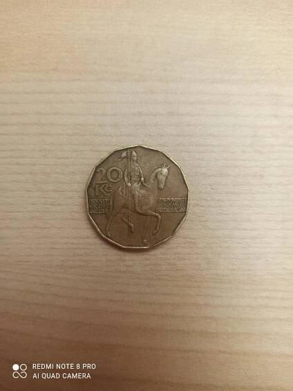 Vzácná mince 20kč rok 1993 - Numismatika