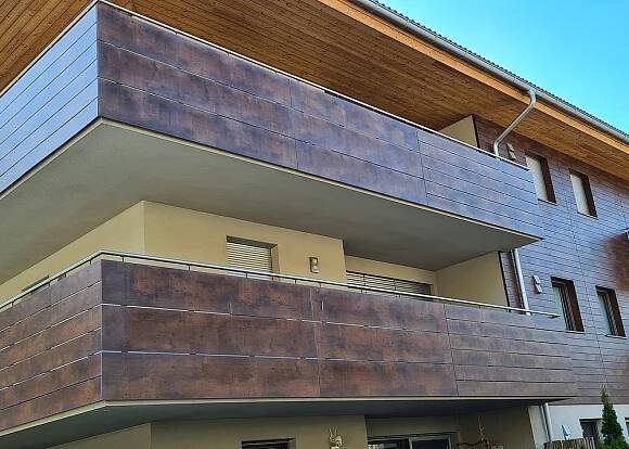 Panels as balcony cladding | inpek.it