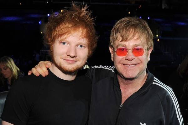 Ed Sheeran and Elton John Gift Each Other Ugly Christmas Sweaters as They Attend Soccer Game Together