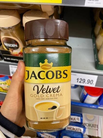 Podrobné informace o potravině Jacobs Velvet gold crema